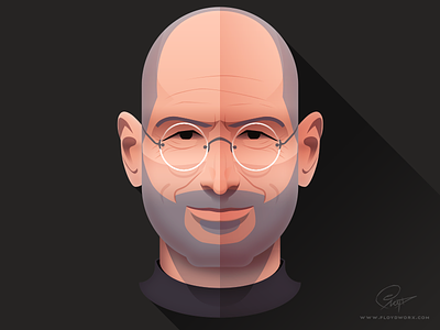 Steve Jobs - Infographic element apple ceo character design face flat founder head illustration infographic portrait steve