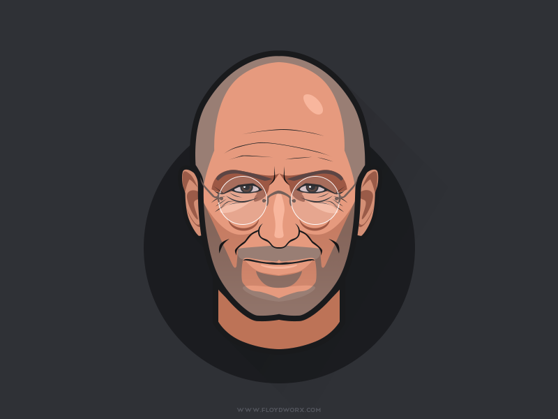 Steve Jobs - infographic element by Csaba Gyulai on Dribbble