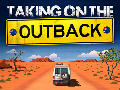 Taking on the Outback - infographic australia desert infographic kangaroo outback trip
