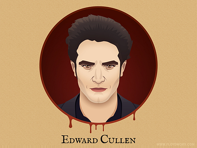 Edward Cullen from Twilight - infographic element