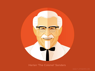 Harlan ‘The Colonel’ Sanders / KFC - infographic element