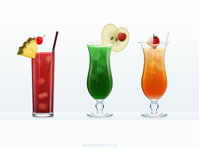 Cocktails - infographic elements