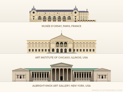 Museums #1 - infographic elements building design flat house illustration museum vector