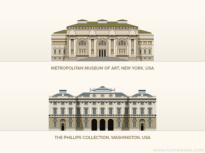 Museums #2 - infographic elements building design flat house illustration museum vector