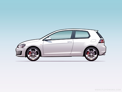 VW Golf GTi - Infographic element