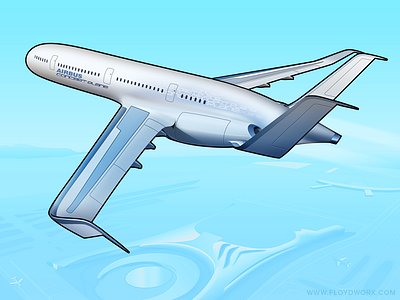 Airbus concept plane - infographic element airplane aviation concept infographic jet plane shape