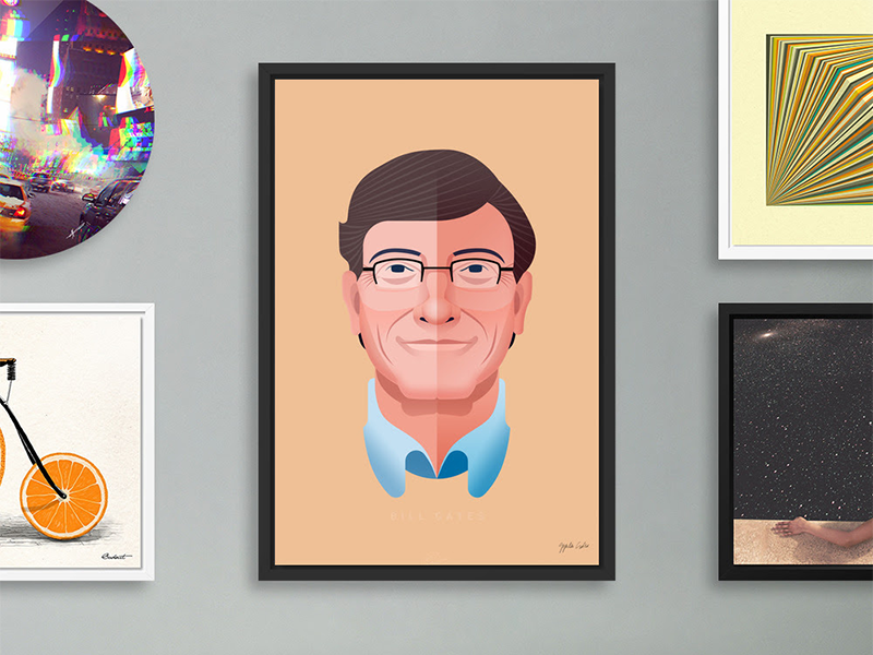 Bill Gates Cartoon designs, themes, templates and downloadable graphic