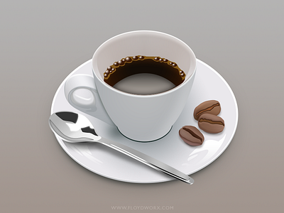 Coffee cup fx illustration layer vector