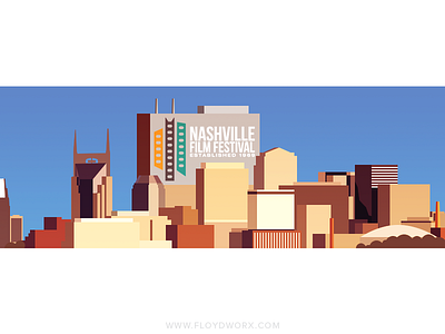 Nashville - infographic element building city house illustration metropolis skyscraper vector