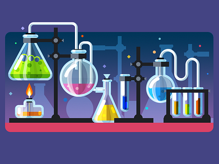 Chemistry lab by Csaba Gyulai on Dribbble