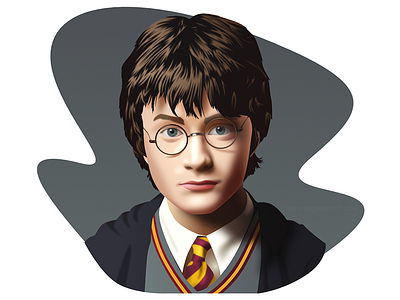 Harry Potter - infographic element affinity boy character face film head illustration male man movie portrait vector