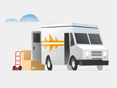 Selling on Amazon #3 - blog post illustration affinity box car cardboard delivery lorry texture transport truck van vector vehicle
