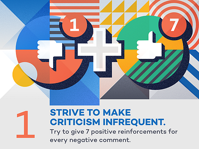 Strive to make criticism infrequent - infographic element by Csaba ...