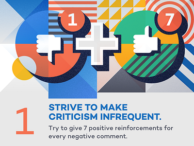 Strive to make criticism infrequent - infographic element by Csaba ...
