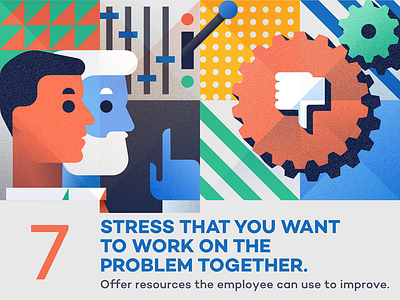 Stress that you want to work... - infographic element