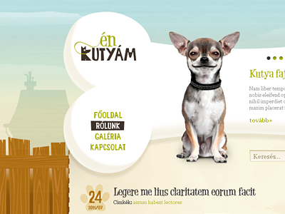 Én kutyám website dog layer fx pen tool webdesign website