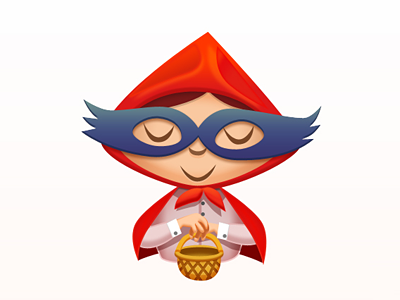 Little Red Riding Hood character hood illustration layer fx little pen tool red riding vector