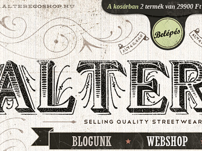 Alterego clothing shop site redesign alterego clothing redesign shop webdesign webshop western