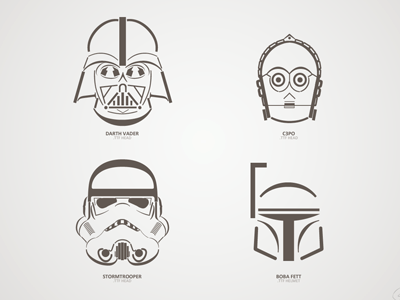 Star Wars characters truetype font helmets boba c3po character darth fett font helmet star stormtrooper truetype typography vader wars