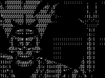 ASCIIs II. ascii character editor letter number text