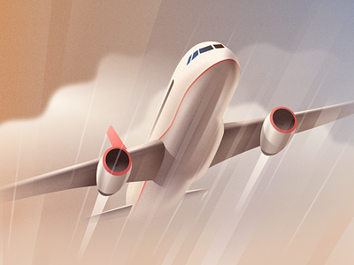 Airplane - infographic element