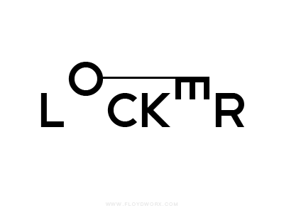 Locker logo font key lock locker logo