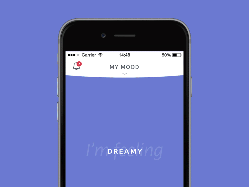 Capsule app - Mood selector app capsule colors feeling ios mobile application moods prototype social social app