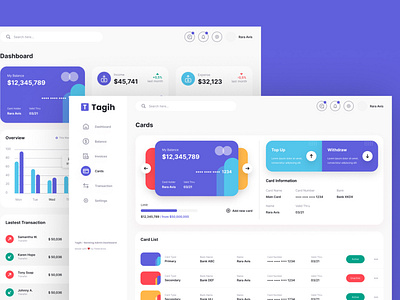 Tagih - Dashboard landing page