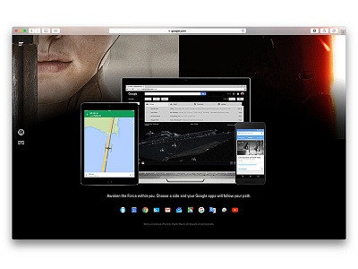 Google Maps + Star Wars Site art direction design digital google material web design