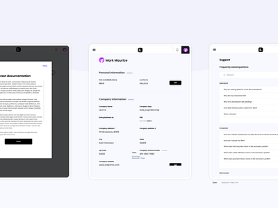 Lenme Enterprise- tablet view borrower enterprise enterprise app fintech fintech app investment investor lending product product design product page responsive responsive design responsive website tablet ui uiux uiux design ux web