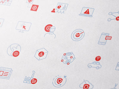 Icon set for IT security app brand branding design flat icon icons identity illustration illustrator ios logo minimal mobile ui vector web website