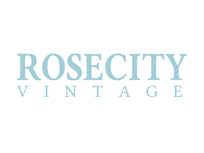Logo Design - Rose City Vintage branding identity design logo design logos thrift store logo vintage store logo
