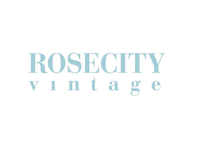 Rose City Vintage - New Logo branding identity design logo design logos thrift store logo vintage store logo
