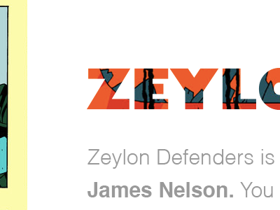 Zeylon Defenders mockup photoshop web design