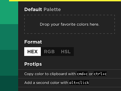 Updated sidebar app color colors
