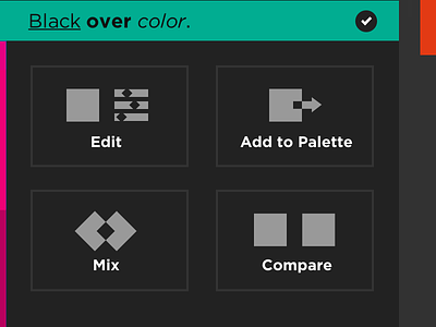New options app color colors icons
