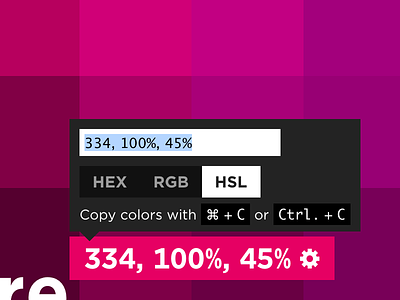 Format settings app color colors