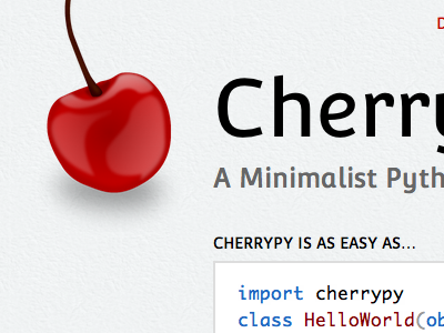 CherryPy css html ui ux webdesign