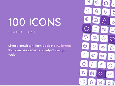 Daily UI - 100 Icons Cover page app typography ui ux vector