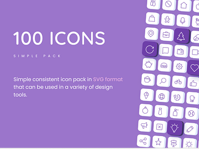 Daily UI - 100 Icons Cover page