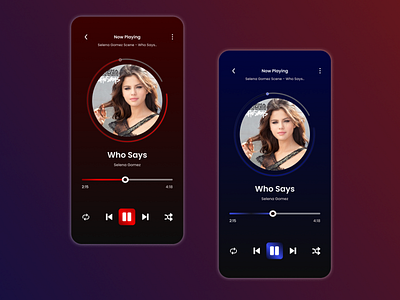 Daily UI - Music Player app design ui ux