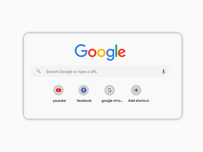 Daily UI - Recreation og Google search bar design ui
