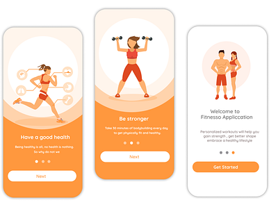 Daily UI - Onboarding Process app design typography ui