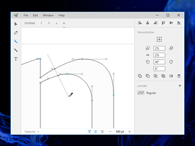 TruFont UI update 💅 app desktop fonts typography ui vector graphics