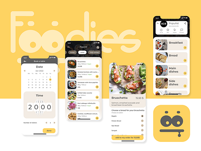 Foodies / logo & mobile app design