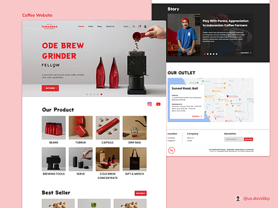Tanamera Website Redesign coffee design ui ux website