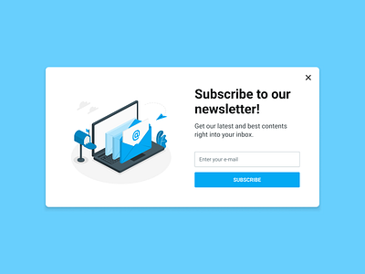 Subscribe daily ui challenge design modal subscribe ui ux website