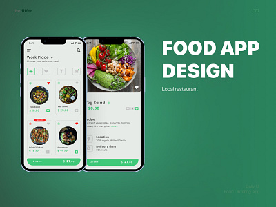 Food Ordering App Design app dailyui design e commerce graphic design mobile app ui