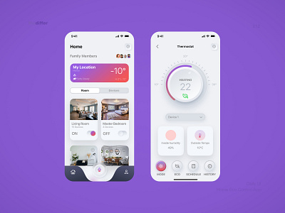 Home Devices Control App app concept dailyui design devices control app graphic design home control mobile app ui