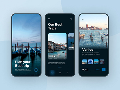 Travel app UI